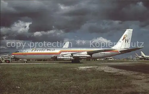 Flugzeuge Zivil Florida West Boeing 707 331C N700FW s n 18711 Kat. Flug