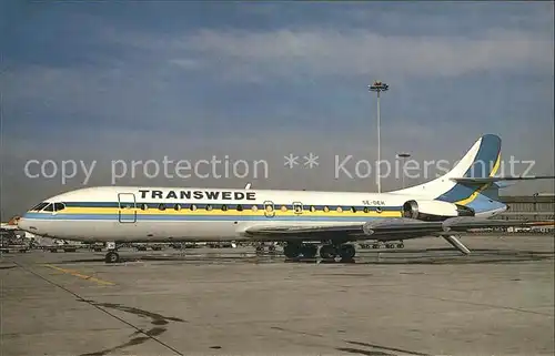 Flugzeuge Zivil Aerospatiale Caravelle 10B SE DEH c n 188 Transwede  Kat. Flug