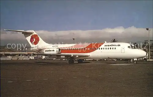 Flugzeuge Zivil McD Douglas DC 9 15RC N577AS c n 47013 Hawaiian Air  Kat. Flug