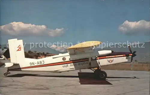 Flugzeuge Zivil Royal Nepal Airlines Pilatus PC 6 B2 H2 Turbo Porter Kat. Flug