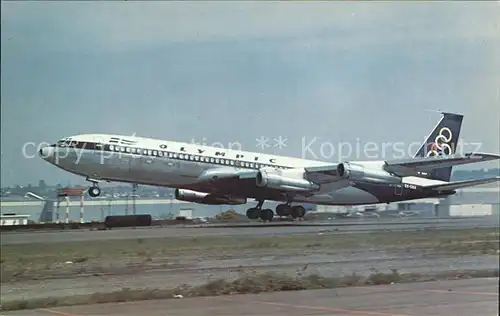 Flugzeuge Zivil Olympic Airways Boeing 707 384C c n 18948 SX DBA Athens  Kat. Flug