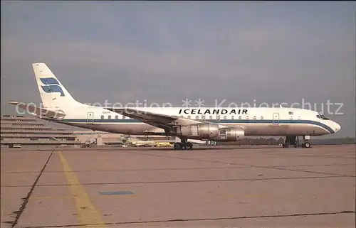 Flugzeuge Zivil McDouglas DC 8F 55 N916R c n 45753 of Icelandair Kat. Flug