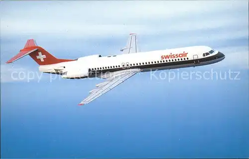 Swissair Fokker 100 HB IVA Kat. Flug