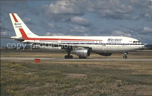 Flugzeuge Zivil Wardair Canada A300 B4 C GIZJ Kat. Flug