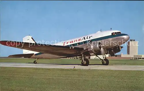 Flugzeuge Zivil Trans Air DC 3  Kat. Flug