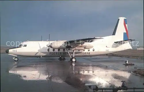 Flugzeuge Zivil Fokker F 27 MK100 560 c n 10199 Fuerza Aerea Uruguaya  Kat. Flug