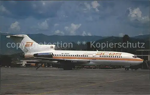 Flugzeuge Zivil Boeing 727 HK 2541X 18281 ACES Colombia Kat. Flug