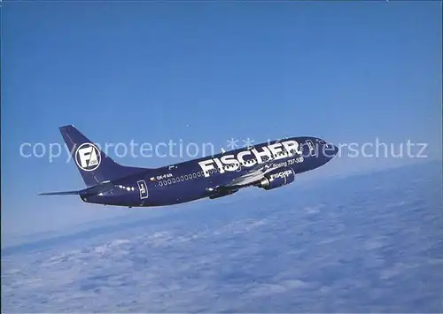 Flugzeuge Zivil Fischer Air Boeing 737 300 OK FAN Kat. Flug