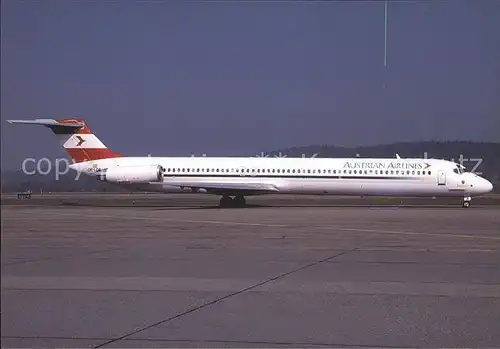 Flugzeuge Zivil Austrian Airlines McDonnell Douglas MD 81 OE LDS c n 48017 958 Kat. Flug