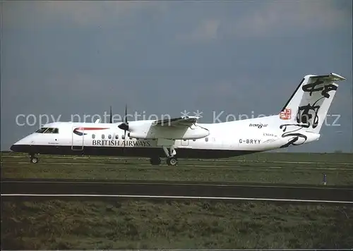 Flugzeuge Zivil Brymon Airways British Airways Rendezvous DHC8 311 G BRYY c n 47956 181 Kat. Flug