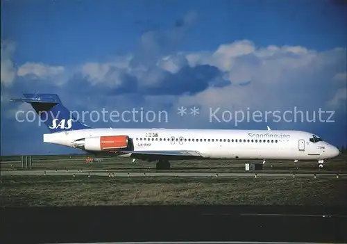 Flugzeuge Zivil Scandinavian Airlines MD87 LN RMP c n 53337 1962 Kat. Flug