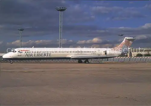 Flugzeuge Zivil Air Liberte La Pyramide du Louvre McDonnell Douglas MD 83 F GPZA c n 49943 1887 Kat. Flug