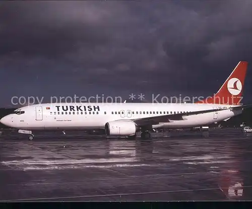 Flugzeuge Zivil Turkish Airlines Boeing 737 8F2 TC JFD c n 29766 87 Kat. Flug