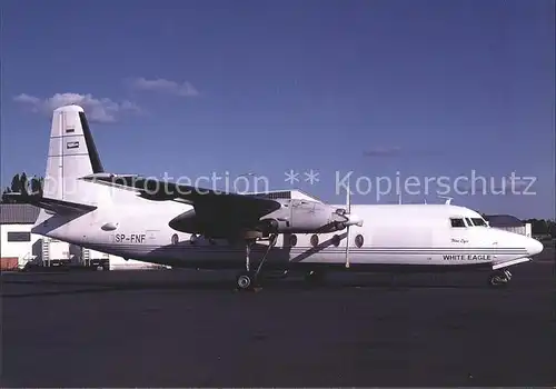 Flugzeuge Zivil White Eagle Aviation Fokker F27 600 SP FNF c n 10179 Kat. Flug