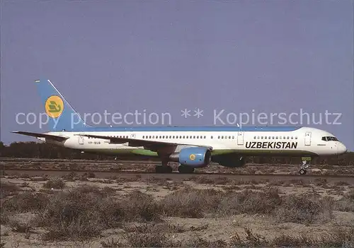 Flugzeuge Zivil Uzbekistan Boeing 757 23P VP BUB c n 30060 875  Kat. Flug