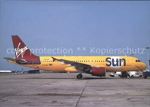 Flugzeuge Zivil Virgin Sun Airbus A 320 G VTAN  Kat. Flug