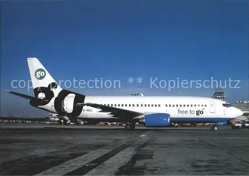 Flugzeuge Zivil GO Boeing B 737 300 G IGOJ  Kat. Flug