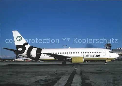 Flugzeuge Zivil GO Don t wait go Boeing B 737 300 G IGOH  Kat. Flug