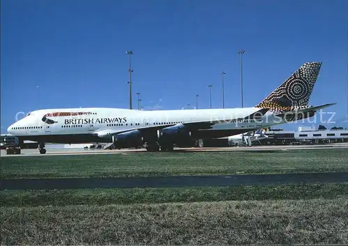 Flugzeuge Zivil British Airways Boeing B 747 436 G BNLK Kat. Flug