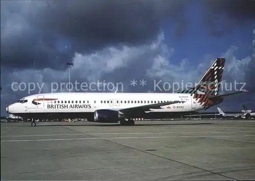 Flugzeuge Zivil British Airways Boeing B 737 400 G BVNO Kat. Flug