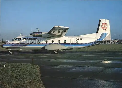 Flugzeuge Zivil Cimber Air Aerospatiale Nord 262A 30 OY TOV Kat. Flug