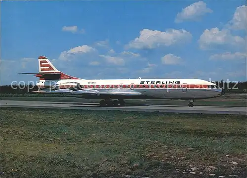 Flugzeuge Zivil Sterling Airways Sud Aviation SE 210 Caravelle  Kat. Flug