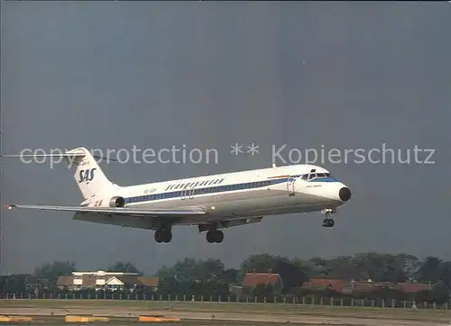 Flugzeuge Zivil SAS DC 9 Kat. Flug