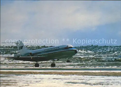 Flugzeuge Zivil Linjeflyg Fokker F 28 Kat. Flug