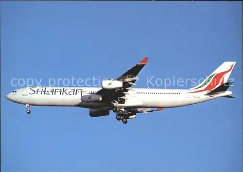 Flugzeuge Zivil Srilankan Airbus A 340 4R ADD  Kat. Flug