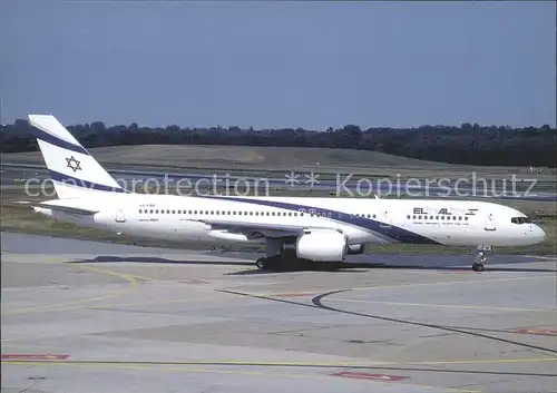 Flugzeuge Zivil EL AL B 757 258 ER 4X EBV c n 26054 Kat. Flug