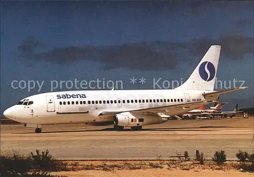 Flugzeuge Zivil Boeing 737 229C OO SDP Sabena  Kat. Flug