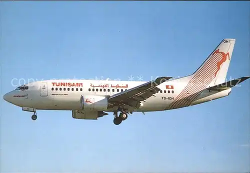 Flugzeuge Zivil Boeing 737 5H3 TS IOH Tunis Air  Kat. Flug