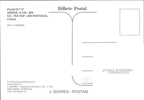 Flugzeuge Zivil Airbus A310 304 CS TEX TAP Air Portugal Kat. Flug