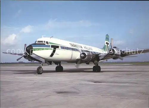 Flugzeuge Zivil Transavia Holland Douglas DC 6 B  Kat. Flug