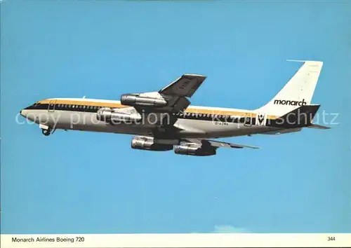 Flugzeuge Zivil Monarch Airlines Boeing 720 Kat. Flug