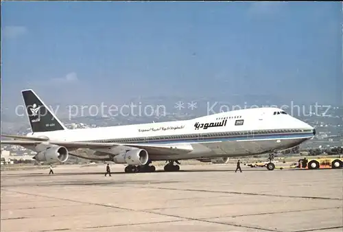 Flugzeuge Zivil The Saudia Boeing 747 Kat. Flug