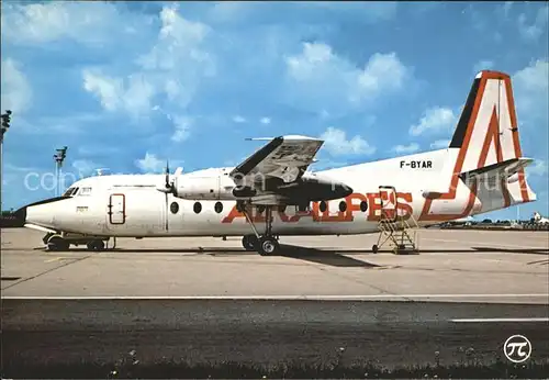 Flugzeuge Zivil Air Alpes Fokker F 27 Kat. Flug