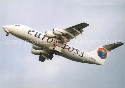 Flugzeuge Zivil Euro Cross Avro RJ 100  Kat. Flug