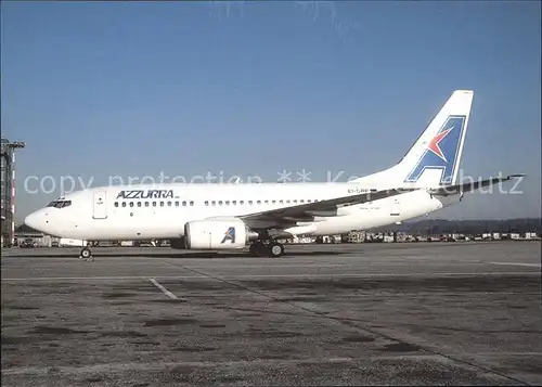 Flugzeuge Zivil Azzurra Boeing 737 73S EI CRP cn 29078 Kat. Flug