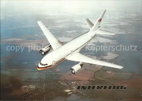Flugzeuge Zivil Interflug A310 208 Kat. Flug