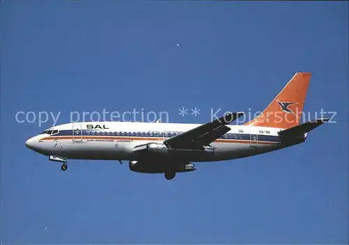 Flugzeuge Zivil South African Airways Boeing 737 244 Adv. ZS SII cn 27588 Kat. Flug