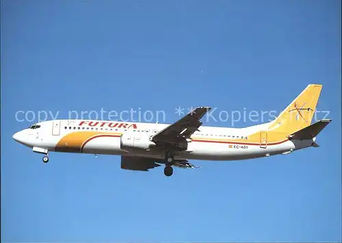 Flugzeuge Zivil Futura Boeing 737 4YO EC 401 cn 24545 Kat. Flug