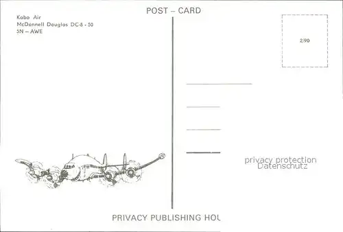 Flugzeuge Zivil Kabo Air McDonnell Douglas DC 8 50 5N AWE Kat. Flug