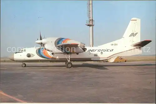 Flugzeuge Zivil Aeronica Antonov 32 YN CBV Kat. Flug