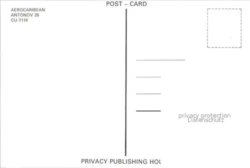 Flugzeuge Zivil Aerocaribean Antonov 26 CU T110 Kat. Flug