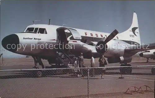 Flugzeuge Zivil Frontier Airlines CV 340 Sunliner Navajo N73130 Kat. Flug