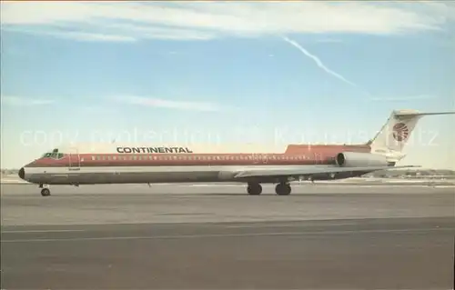 Flugzeuge Zivil Continental MD 80 Kat. Flug