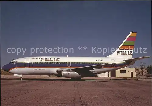 Flugzeuge Zivil Aero Feliz Boeing B.737 281 N505AV c n 20277 Kat. Flug