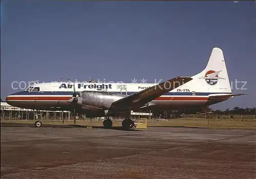 Flugzeuge Zivil Air Freight NZ Convair CV 580 ZK FTA c n 168 Kat. Flug