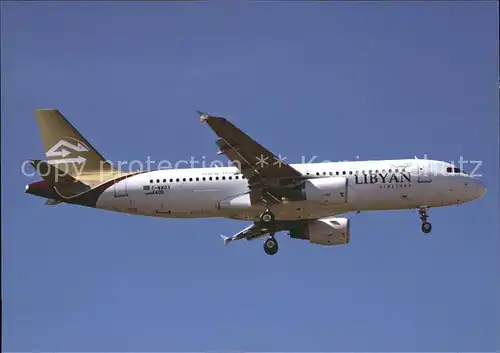 Flugzeuge Zivil Libyan Airlines A320 214 F WWBX c n 4413  Kat. Flug